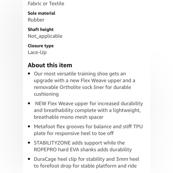 Reebok Speed TR Flexweave Training Shoe Sport Sneaker Gym Workout Exercise Run x - Picture 8 of 10